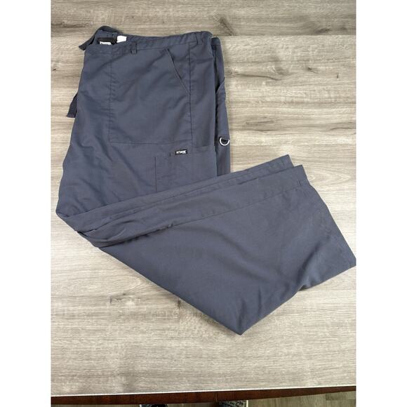 Greys Anatomy Scrubs Pants Mens Plus Size 5XLX Gray Barco Medical Nurse Pockets - Picture 1 of 16